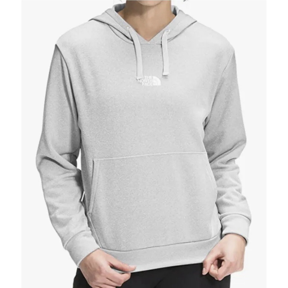 NWT The North Face Exploration Fleece‎ Pullover Hoodie Heather Grey Woman's Sz L